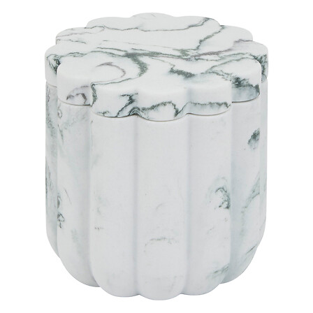 POT À COTON EN RÉSINE MARBY