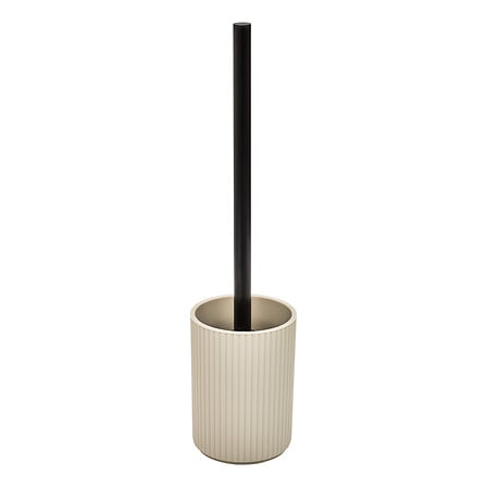 5Five Brosse WC TALYAN Beige Striée Plastique & Inox