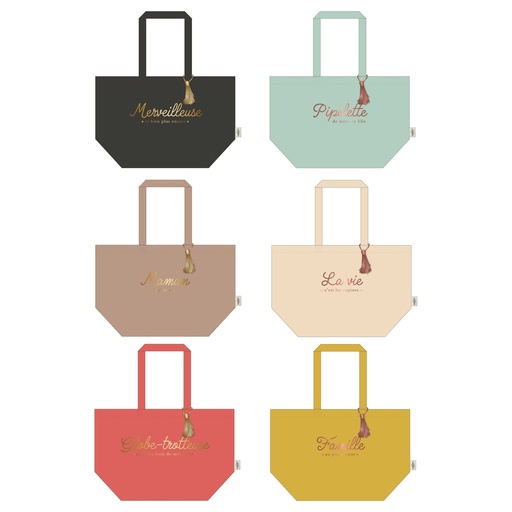 TOTE BAG GAZE DE COTON 58X20X38CM