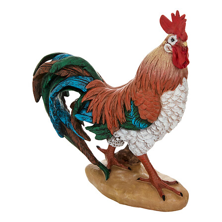 COQ EN RÉSINE - ISAC - H30.5CM - POUR L'EXTÉRIEUR