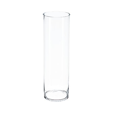 VASE CYLINDRIQUE EN VERRE - CLASSY - H50CM