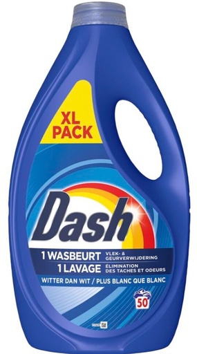DASH LESSIVE 50D 2,25L PLUS BLANC QUE BLANC