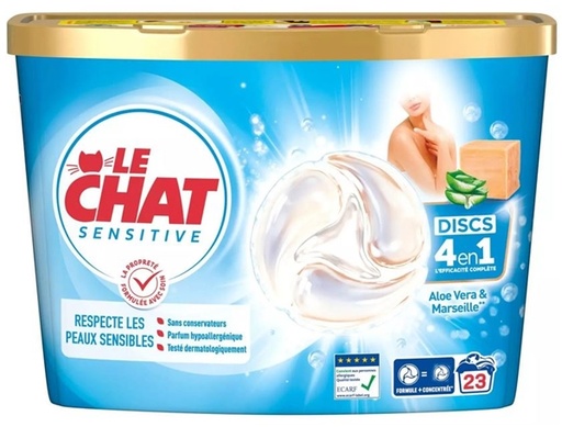 LE CHAT DISCS 23D 4 EN 1 SENSITIVE ALOE VERA