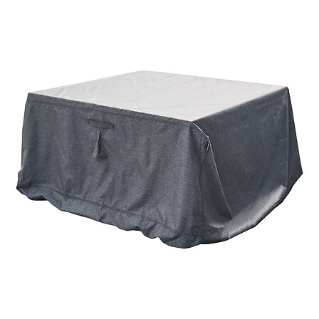 Hespéride Hambo Housse Protection Table Jardin Rectangulaire 185x125 Gris Anthracite Déperlant
