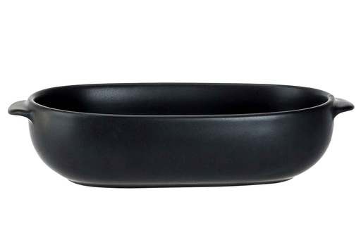 TASTY BLACK Plat à Four Ovale Noir 55CL 18,5x11,5x5cm