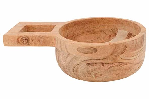 MIMOSA Bol à Servir Acacia Bois Naturel 18x12cm
