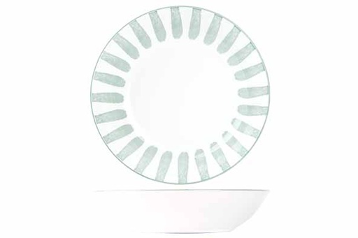 Assiette Creuse CABANA Ø20cm Vert Menthe
