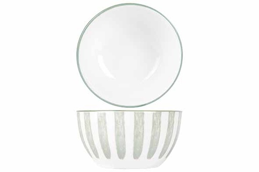Bol Cabana Vert Rayé Ø11.5cm - Design Moderne