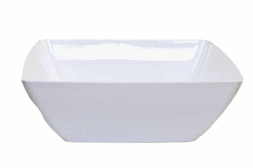 Saladier Carré Blanc 40.5x40.5x13.6cm - Bol de Service Moderne