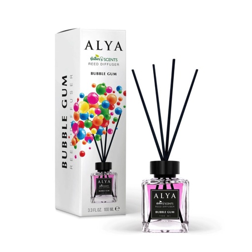 ALYA Nature's Scents Reed Diffuseur Bubble Gum 100ml