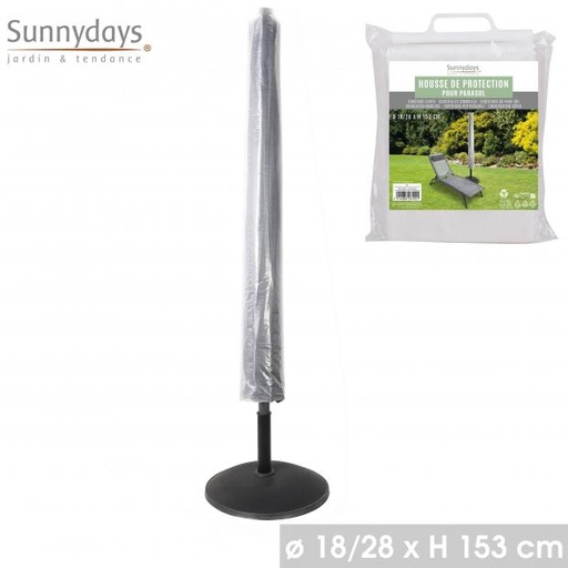 Sunnydays Jardin Housse Protection Parasol PE 90g Ø18/28xH153cm