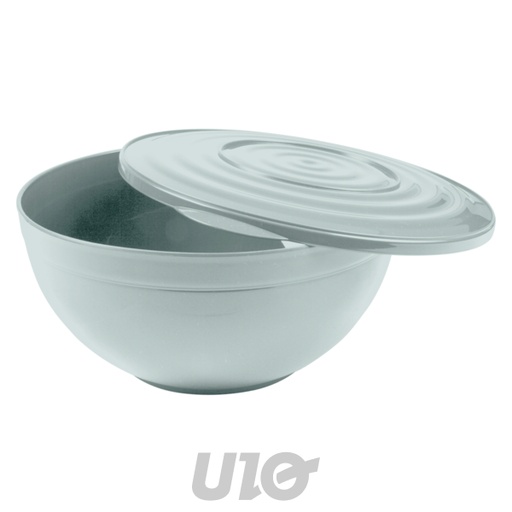 SALADIER ROND PLASTIQUE AVEC COUVERCLE 5.5L D28*13.3CM BLEU GIVRE