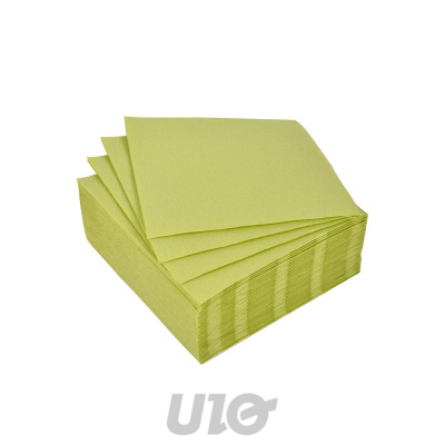 Homea Serviettes Cocktail Micro-Gaufrées 2 Plis Tilleul 40 Pièces 25x25cm