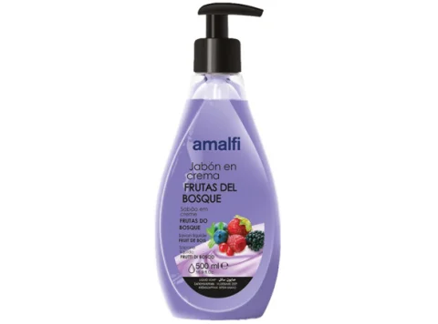 Amalfi Savon Crème Mains Fruits des Bois avec Pompe 500 ml