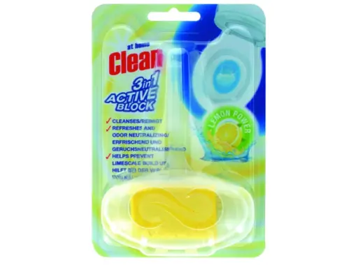 At Home Clean 3en1 Bloc WC Actif Citron 40g