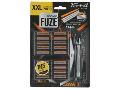 Body-X FUZE Precision Plus Recharges Triple Lames 15+4 XXL