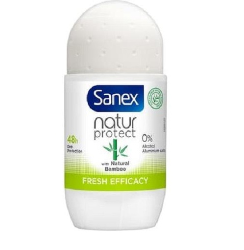 Sanex Natur Protect Déodorant Bille 50ml Bambou 0% Alcool Sels Alum.