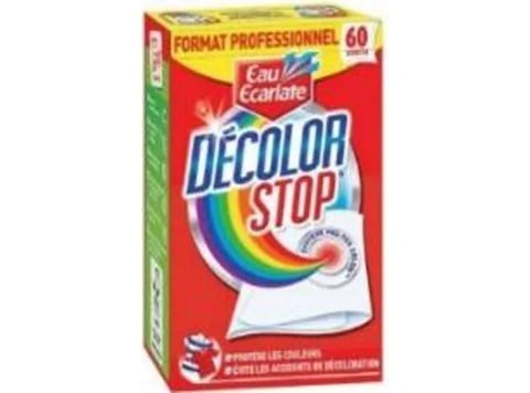 Eau Ecarlate Décolor Stop - 60 Lingettes Anti-Décoloration