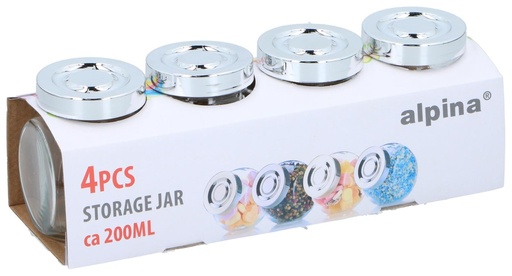 Bocal de rangement 200ml D8x8x6cm
