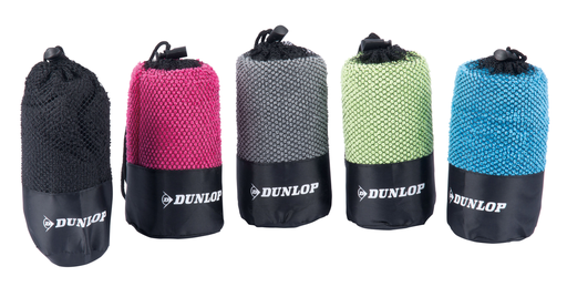 Dunlop Serviette de Sport Microfibre 80x40cm Séchage Rapide avec Pochette