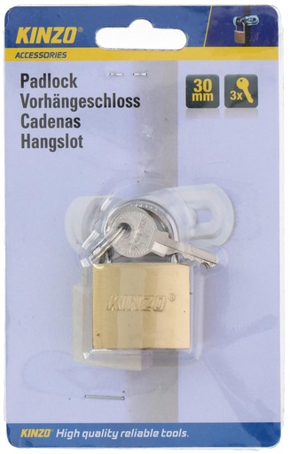 Kinzo Cadenas Laiton 30mm 3 Clés