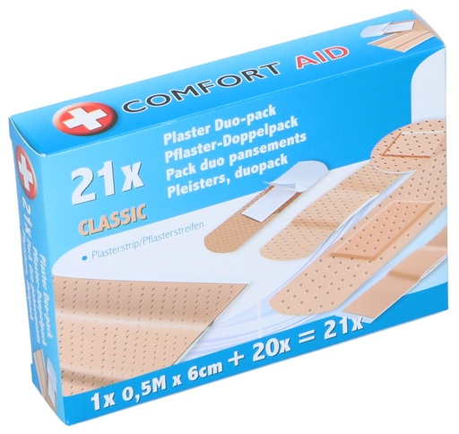 ComfortAid Pansements Classiques Duo 21 pièces (bande + individuels)