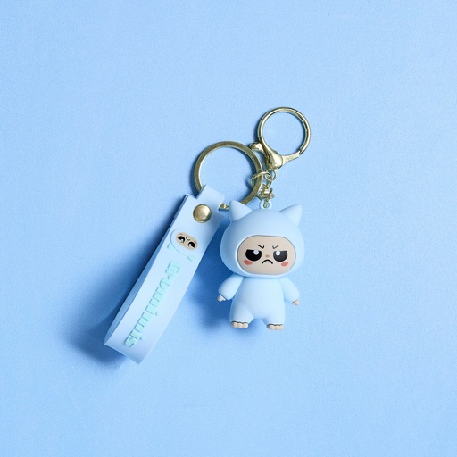 Porte-clés GROMIMIS Figurine Chat Grincheux Bleu PVC The Concept Factory