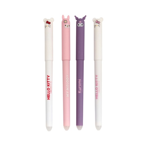 Coffret 3 Stylos Effaçables HELLO KITTY My Melody Kuromi Sanrio