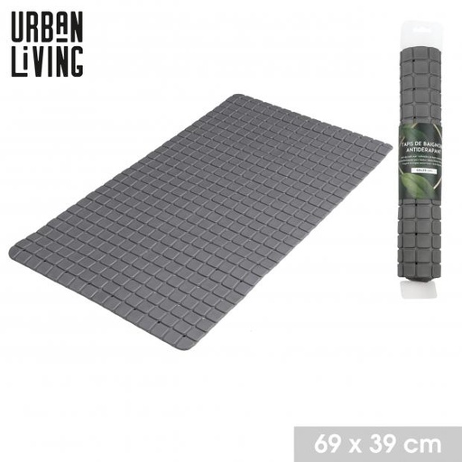 Urban Living MOONROCK Tapis de Bain Antidérapant Gris 69x39 cm