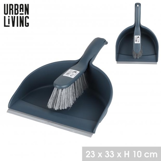 Urban Living Pelle & Balayette Palio Bleu Nuit 23x33x10cm