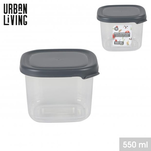 Urban Living KITCHEN PLUS Boîte Hermétique 550ml Plastique Gris