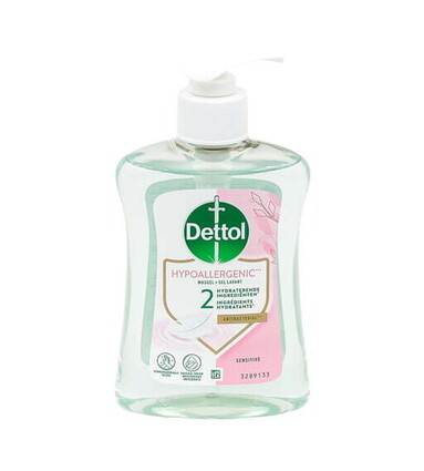 Dettol Gel Lavant Mains Sensitive Hypoallergénique Antibactérien 250ml
