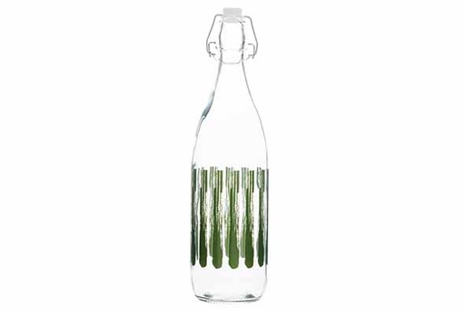 Cosy & Trendy Brisa Bouteille Verre 1L Bouchon Mécanique Vert