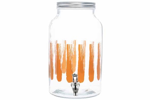Cosy & Trendy Brisa Distributeur de boisson verre 6L orange avec robinet