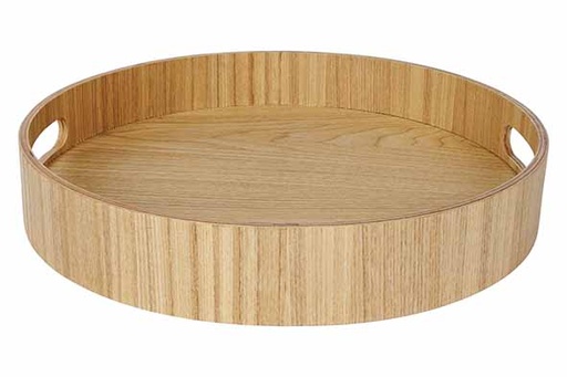 Cosy & Trendy Aura Plateau Rond Bois Naturel D30xH5cm