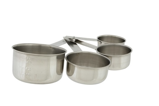 Cosy & Trendy Lot de 4 Tasses à Mesurer Inox 60-250 ml