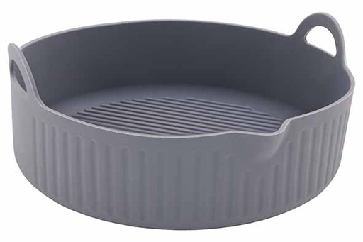 Panier Friteuse à Air Silicone Gris Ø19xH7,8cm Cosy & Trendy