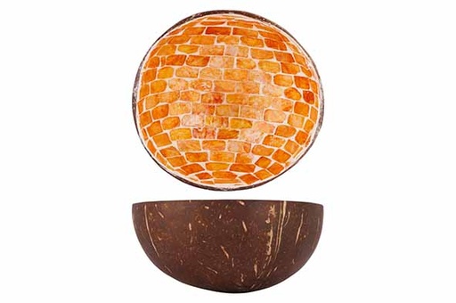 Noya Bol Noix de Coco Mosaïque Dorée Ø 14cm
