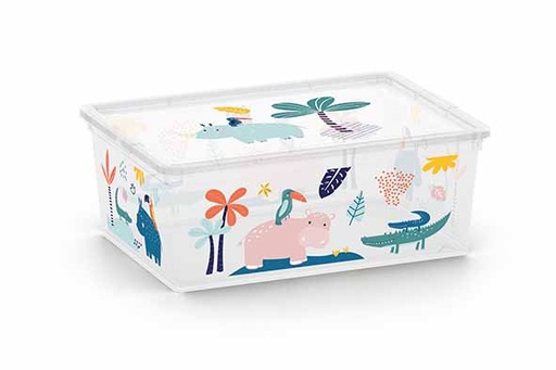Curver C-BOX Boîte Rangement Animaux Sauvages 11L Transparent