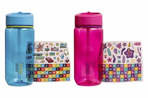 Gourde Decor Junior 500ml Tritan avec autocollants