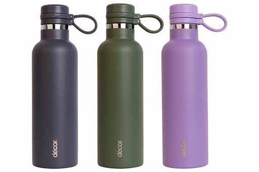 Decor Gourde Isotherme Hydro Acier Inox 750ml Violette