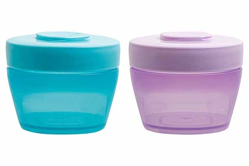 GO CLICK&STACK SNACKBOX 30CL SET2 ASSORTI - D9,4XH7,8CM