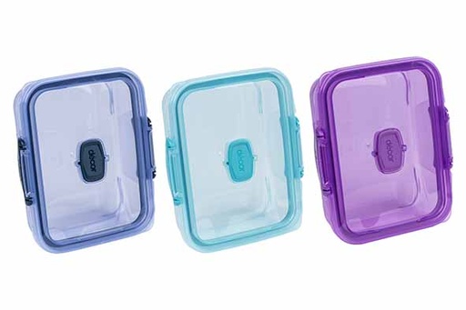 Decor Go Click & Stack Boîte repas empilable 800ml Assortie