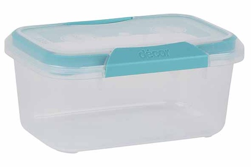 Decor Fresh Seal Clips Boîte Hermétique Alimentaire 1L Transparente