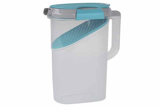 Decor FRESH SEAL CLIPS Carafe 2.4L Transparente avec Passoire Amovible