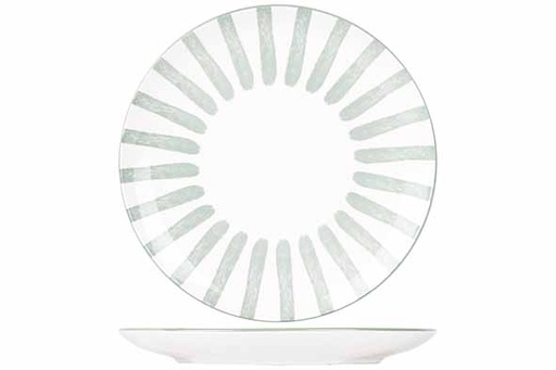 Cosy & Trendy Cabana Assiette Plate Céramique Vert 26,7 cm