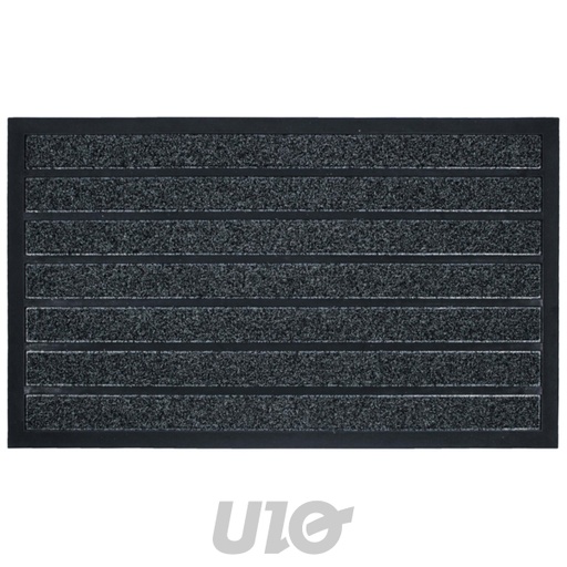 Douceur d'Intérieur Paillasson Grattoir Marco Rectangulaire Gris PVC 45x75 cm