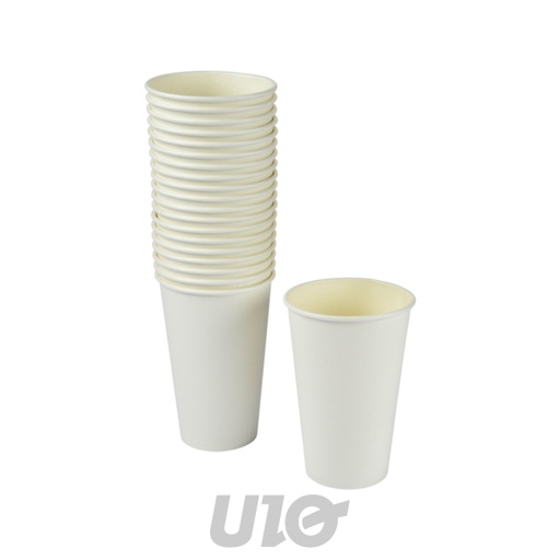 Homea Lot de 20 Gobelets Bière Carton Blanc 47cl