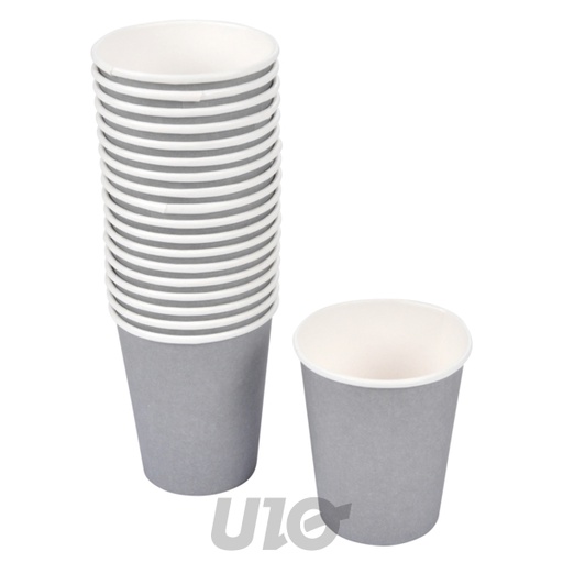 Homea Lot 20 Gobelets Vitamine Carton Gris 25cl sans Film Plastique