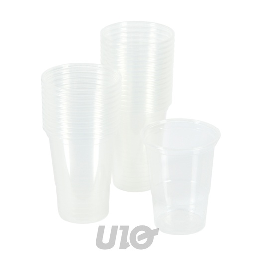 Homea Lot 25 Gobelets PP Réutilisables Transparents 50cl